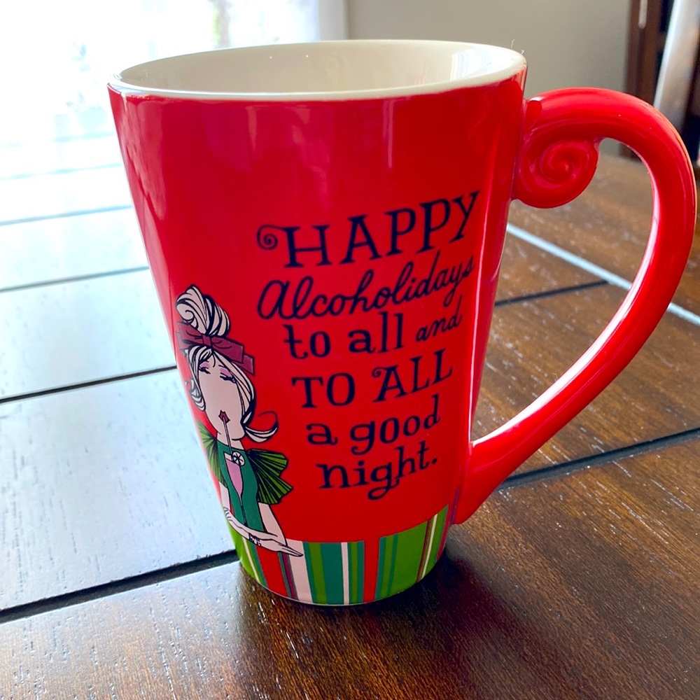 Hallmark|| Red/green/white Christmas mug.  Easy and fun girlfriend gift.